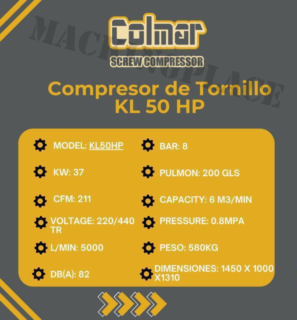 Miniatura de Compresor de tornillo KL50HP